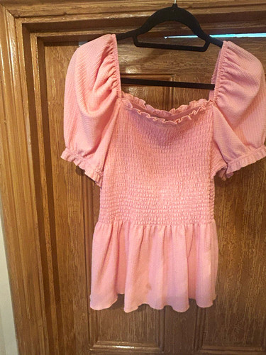 Women pink smocked - tu,