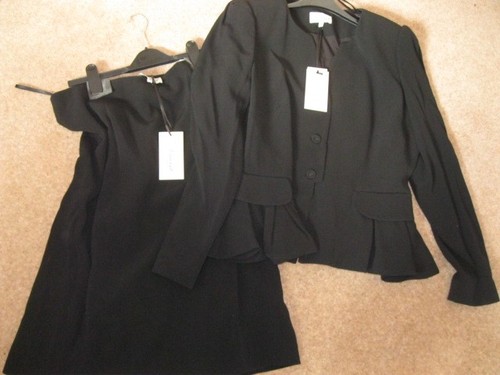 Black peplum skirt - suit, by