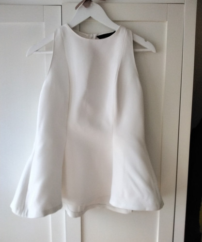 Zara white round - zara, neck