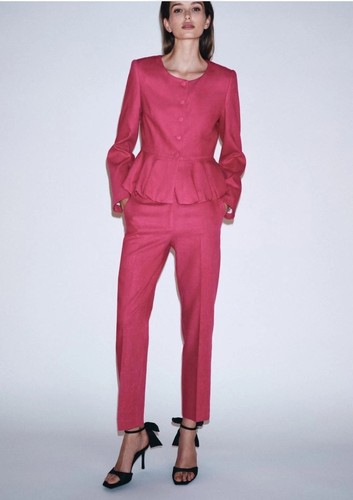 Zara odd pink linen blend - zara,